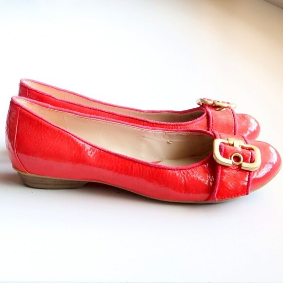 Naturalizer Pink Patent Round Toe Ballerinas Flats Low Heel Slip-on Shoes Size 5 - Picture 2 of 13